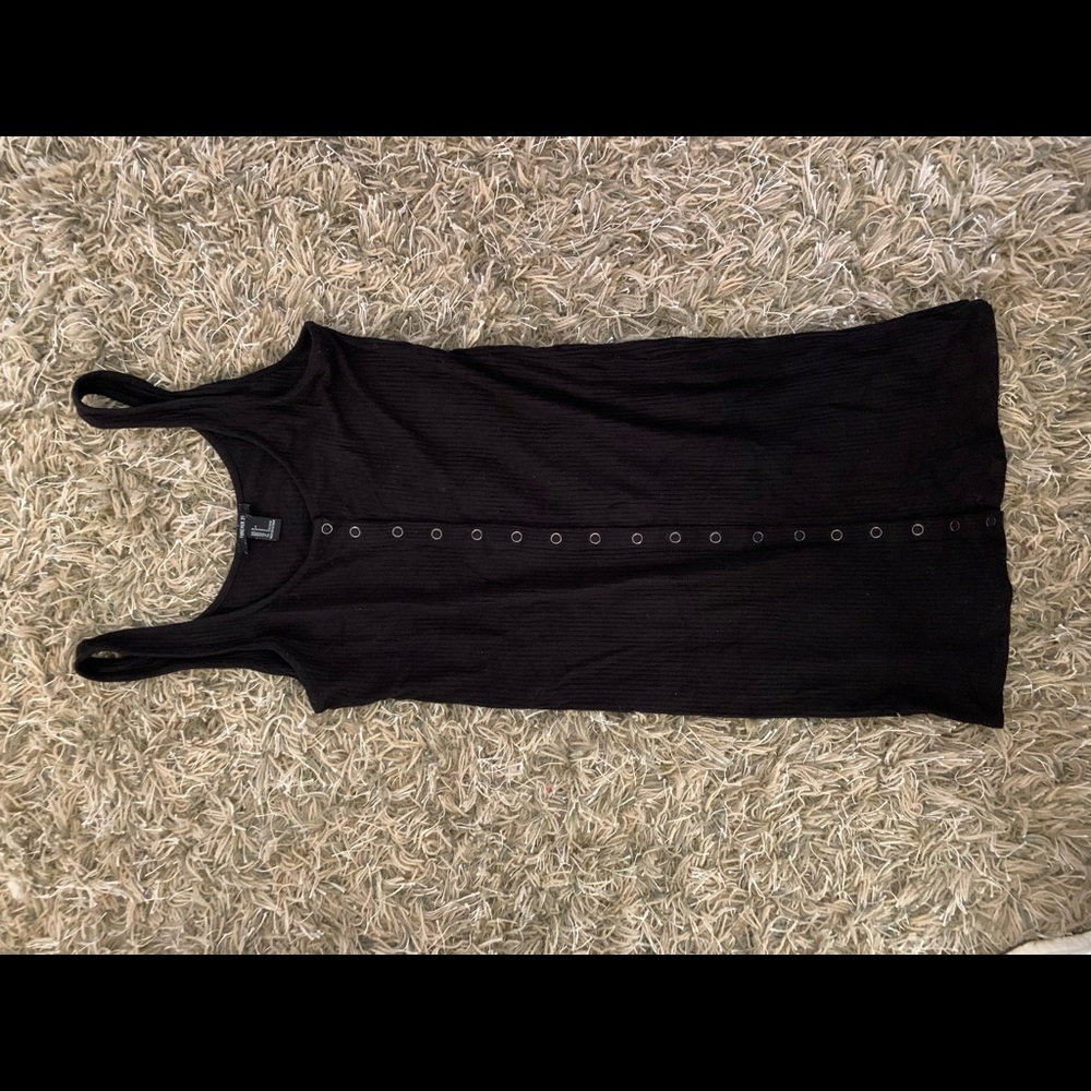Black mini dress